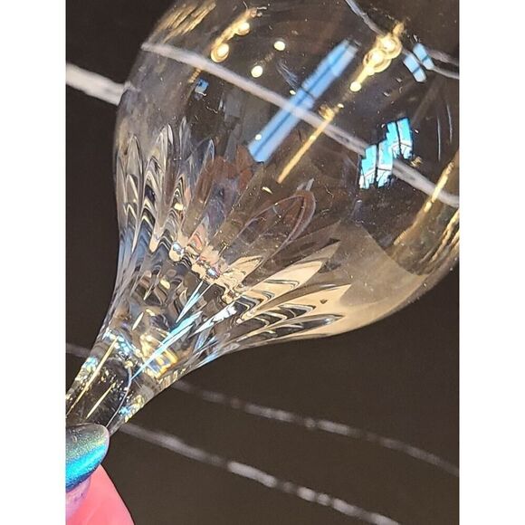 Rogaska Stemmed Crystal 8⅛" Water Goblets Glasses Set of (5) Dining Etched EUC - Picture 9 of 10